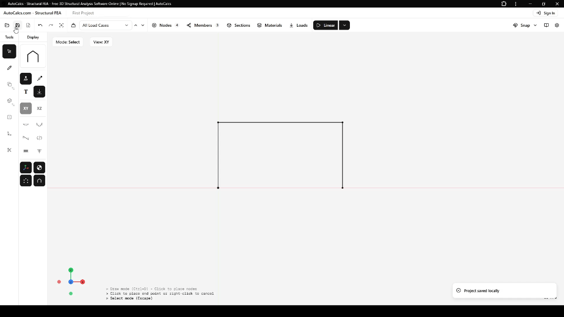 Creating a new project