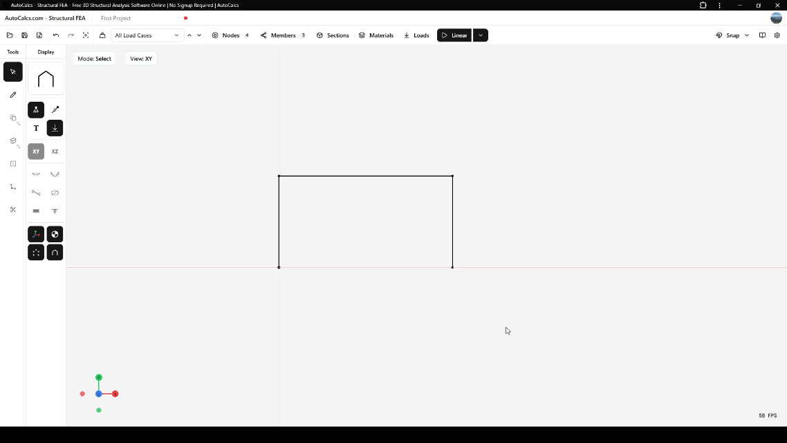 Node properties panel